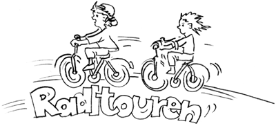 Illustration Fahrrad-Touren